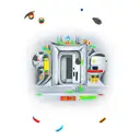 portal with Nintendo characters inside tattoo design idea