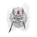 knife tattoo design idea