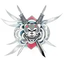 knife tattoo design idea