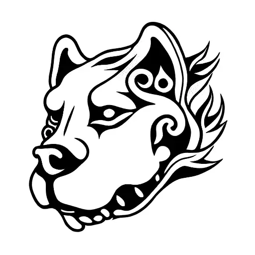 Foo Dog tattoo design idea