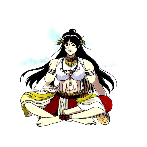 lord shiva who is an Indian god  tattoo design idea