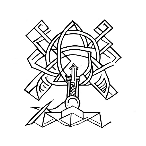 camino de Santiago  tattoo design idea