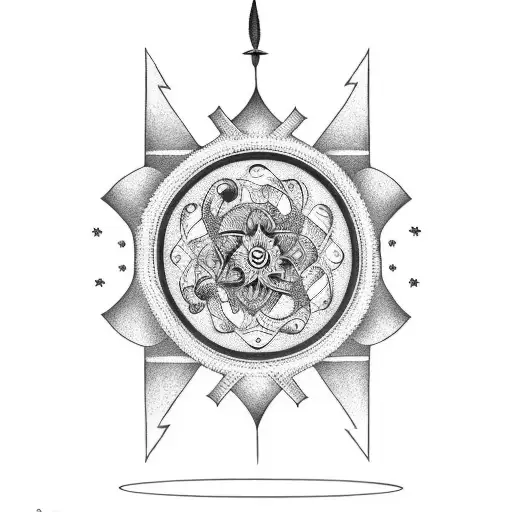 sandglass with lettering "Carpe Diem" tattoo design idea