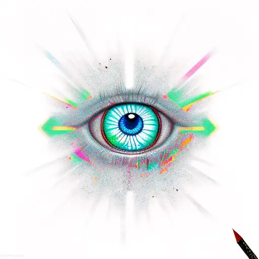 Evil Eye tattoo design idea