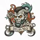   name Dylan tattoo design idea