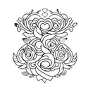 lead with love tattoo design idea