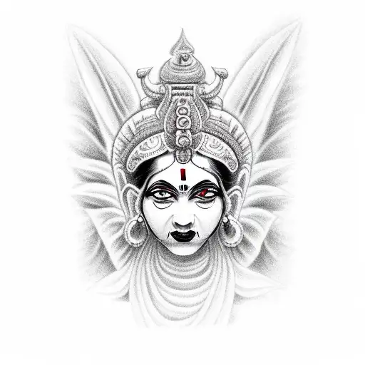 goddess kali tattoo design idea