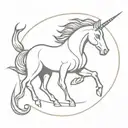 Harappan Unicorn seal tattoo design idea