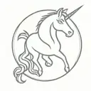 Harappan Unicorn seal tattoo design idea