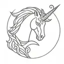 Harappan Unicorn seal tattoo design idea