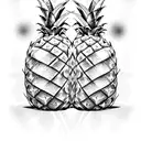 Pineapple tattoo design idea