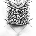 Pineapple tattoo design idea