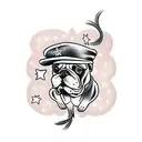 boxer sparring  tattoo design idea