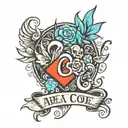 419 area code tattoo design idea