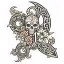 419 area code tattoo design idea