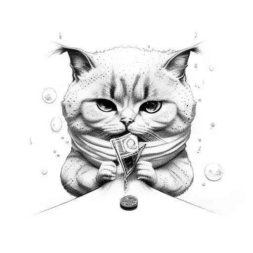 fuck bitches get money tattoo design idea