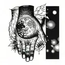 Wald Mond Hand  tattoo design idea