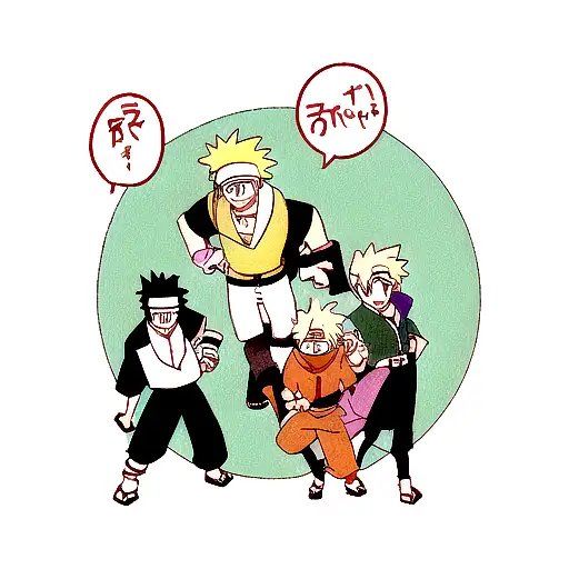 team 7 naruto tattoo design idea