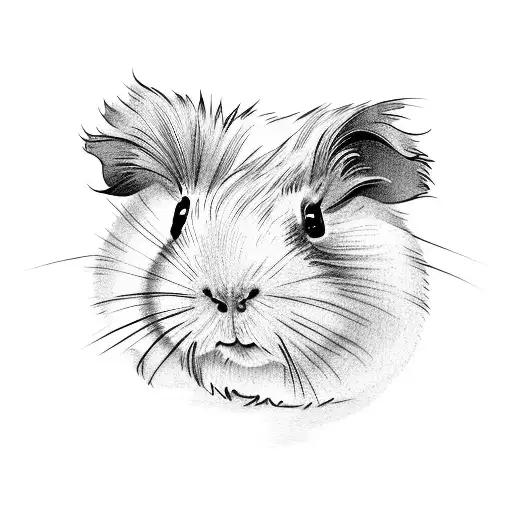 abyssinian Guinea pig tattoo design idea
