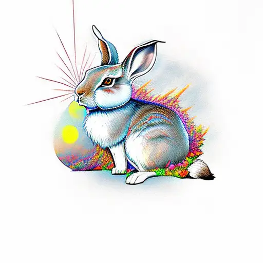 watership down rabbit tattoo design idea