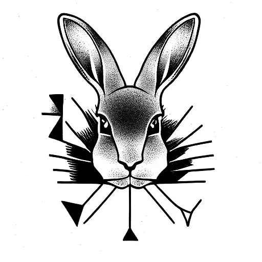 watership down rabbit tattoo design idea