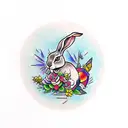 watership down rabbit tattoo design idea