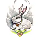 watership down rabbit tattoo design idea