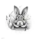 watership down rabbit tattoo design idea