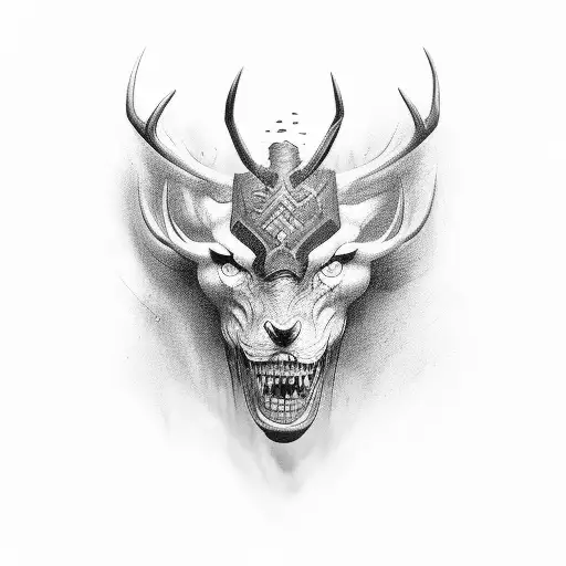 hunting tattoo design idea