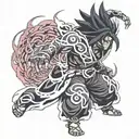 madara uchiha perfect susanoo tattoo design idea