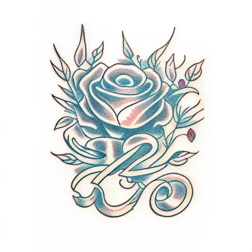 Elizabeth in cursive tattoo design idea