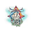 Elizabeth in cursive tattoo design idea