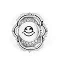 trippy smiley face tattoo design idea