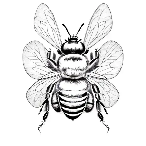 honeybee tattoo design idea