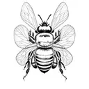 honeybee tattoo design idea