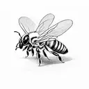 honeybee tattoo design idea