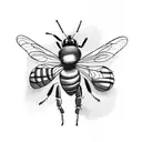 honeybee tattoo design idea