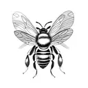 honeybee tattoo design idea
