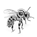 honeybee tattoo design idea