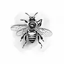honeybee tattoo design idea