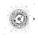 R1 + O button layout simple tattoo design idea