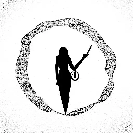 women life freedom tattoo design idea