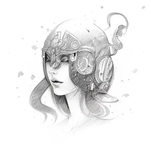 women life freedom tattoo design idea