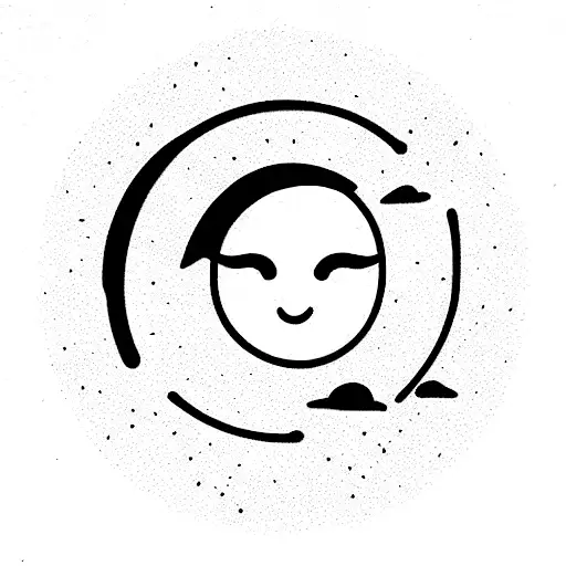 Sol y Luna tattoo design idea