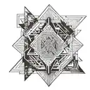 loner, lines tattoo design idea