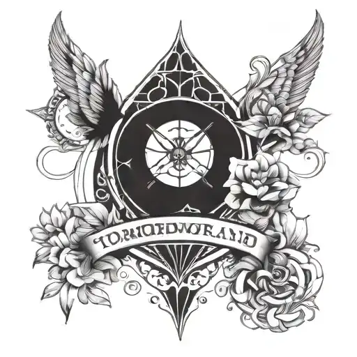 tomorrowland logo 3 persons   tattoo design idea