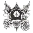 tomorrowland logo 3 persons   tattoo design idea