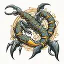 scorpion tattoo design idea