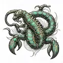 scorpion tattoo design idea