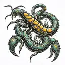 scorpion tattoo design idea
